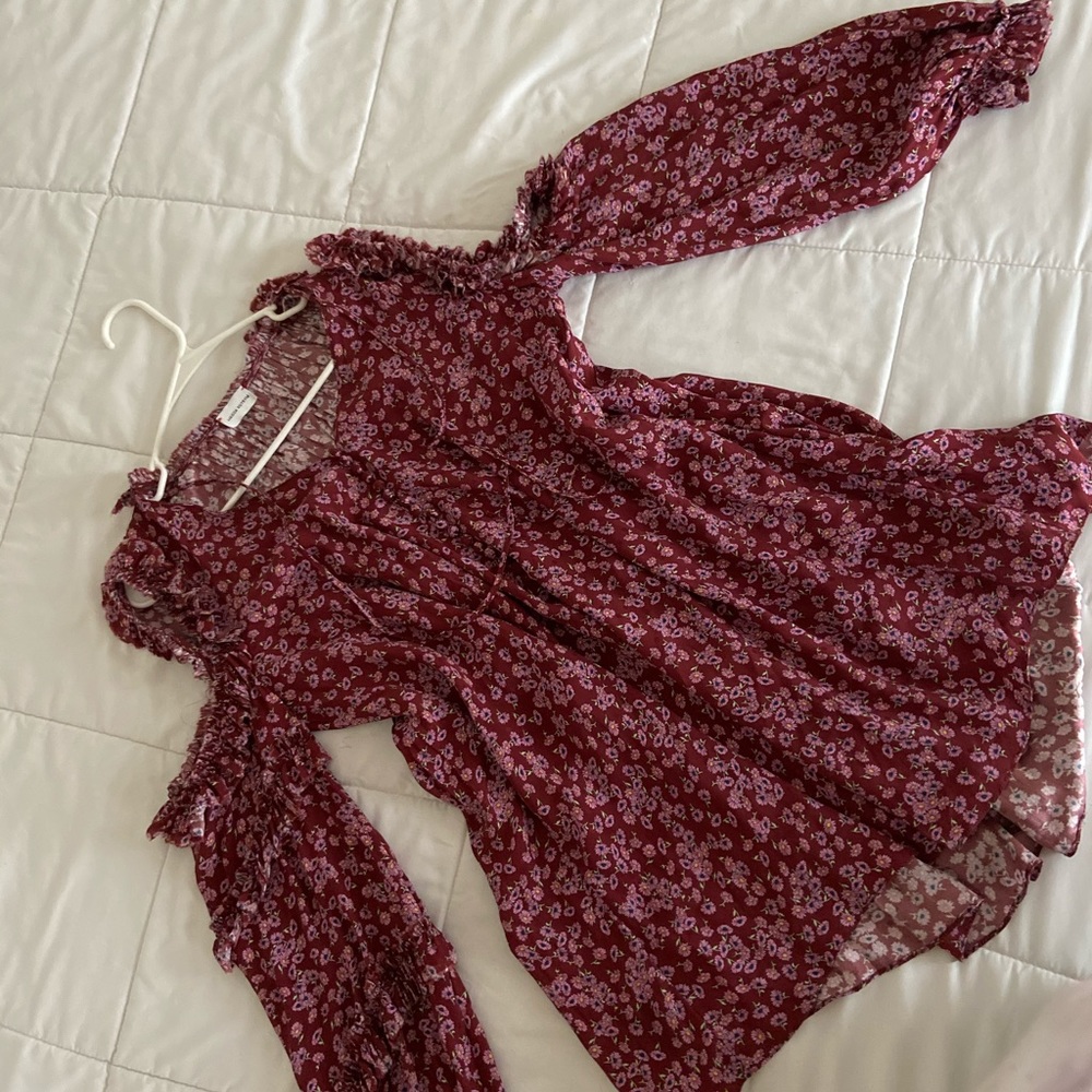 Magda Butrym lomg blouse open shoulder